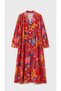 Elegant Floral Patterned Women's Dress - 6