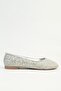 Silver Stone Detailed Ballerina Shoes - 3