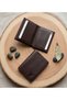 100% Genuine Leather Minimalist Vertical Small Model Credit Card Holder and Wallet - 2