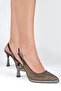 Women's Evening Dress Shoes with Stone Print and 9cm Classic Heels - 3