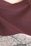 Mode XL Real Big Size Women's T-Shirt Bis Collar Los Angeles U26117 Mulberry - 5