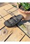Anatomical, Flexible, Comfortable Women's Slippers with Two Buckles and Silvery Print.