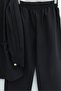 Lena Set with Watermelon Sleeves and Tie-Waist Pants - Black - 6