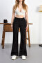 Women's High Waist Stretchy Flared Pants - 3