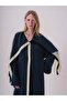 Oversized Abaya with Contrast Tape Detail - 6