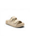 U Buckle Double-Strapped Women's Slippers - High-Sole and Anatomical Daily Slippers + Socks as a Gift - 2