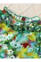 Girls Floral Print Sleeveless Ruffle Hem Top and Pants Set - 5