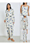 Pack of 3 - Floral Print Cami, Robe and Pyjama Set