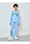 Boys Blue Mickey Mouse Cotton T-Shirt and Pants Set