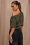 Off-The-Shoulder Lycra Single Jersey Fabric Basic T-Shirt – Comfortable Fit Stylish Women's Blouse - 2