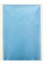 2 Pieces of 50 cm Wide Blue Ethnic Patterned and Plain Blue Color Cotton Fabric Pieces for Bags, Wallets, Hobby Projects - 3
