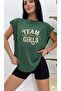 Team Girls Printed Women's Zero Sleeve Athlete Tshirt