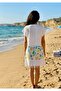 Bamboo Starfish Patterned Cotton Beach Dress - Seafood Pareo - 3