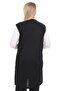 Women's Buttoned Pocketed V-Neck Casual Summer Combed Cotton Mother Long Vest - 4