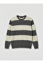 Esvab • Modern & Distinctive Zero Roba Collar Striped Wool Blend Men's Knitwear Sweater - 6