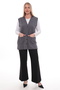 Women's Buttoned Pocketed V-Neck Casual Summer Combed Cotton Mother Vest - 3