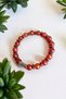 Agate Bracelet Red Agate Bracelet Faceted Cut 10mm Large Size Agate Bracelet - 5