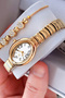 Premium Oval Case Women's Wristwatch Steel Band Japanese Movement Gift with Special Box Hmby2062C1 - 4