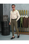 Cotton Lycra Collar Stripe Detailed Slim Fit Zipper Detailed Knitwear Sweater