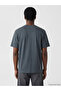 Indigo Loose Fit Basic Thick T-Shirt - 7