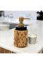 Porselen Soap Dispenser with Wicker Cover