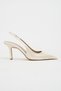 Parla Sedef Patent Leather Belt Detail Pointed Toe Women's Heeled Shoes - 5