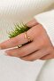 Gold Color Pinterest Design 2-Piece Women's Ring Set Adjustable Model - 4