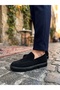 Black Suede (Black Sole) Laceless Men's Casual Shoes