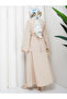 Cross Belted Front Shirt & Skirt Hijab Set Rc9038 - 8