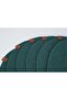 6-Piece Oval Jute Platter American Service Set Green Color Bohemian Tableware Presentation Plate Coaster - 7