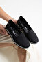 Dues 397 Black Full Orthopedic Comfortable Flat Sole Casual Women's Shoes - 2