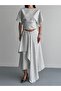 Women's Front Pleated Detailed Polka Dot Skirt and Blouse Double Set - 2