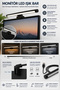 Touch Monitor Top Led Lighting Rgb Ambiance & 3 Colors Adjustable Light - 5