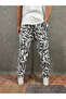 Patterned Jogger with Elastic Waist - 2