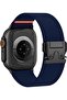 Elastic Nylon Band Apple Watch Ultra 49mm Sport Strap Adjustable Buckle 42,44,45,46mm, BLUE