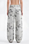 İts Basic Women's Floral Special Fabric Design Denim Jean - 3