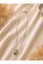 Daisy Figured Stone Necklace Silver Color Elegant Flower Design Sparkling Stylish Women's Necklace - 3
