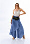Women's Asymmetrical Capped Silk Shalwar Trousers