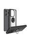 Vivo V40 5g Case with Camera Protection, Ring Holder, Magnetic Stand, Frosted Back Cover - 2