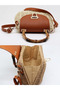 Earth Tone Straw Texture Exotic Bamboo Handle Natural Knitted Vegan Leather Flap Cover Hand Shoulder Bag - 5