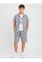 Ri̇o 62305-26 Boy's 3-Piece Set Short Sleeve Shirt T-Shirt Shorts Combination Summer Casual Set
