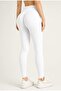 Lycra High-Waisted Sports Leggings with Gathered Back, Yoga Leggings - 2
