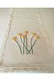 100% Handmade Embroidered Vintage Laced Natural Linen Fabric Nature Themed 30X90 cm Runner - 4