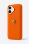 iPhone 17 Compatible Leather Textured Phone Case with Gold Rose Detail - 6