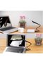 14LED 3MOD LED مصباح مكتبي يعمل باللمس باللون الأسود مع مدخل USB لهدايا المكتب المنزلي - 4