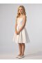 Girl's Stone Detailed Strappy Mini Design Evening Dress - 3
