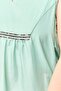 Women V Neck Sleeveless Sequin Top, Green - 4