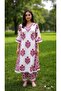 Designer party wear Afghani Anarkali with slit pure cotton FULLY STICHED-3piece suit - 4