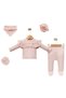 Basing Fistolu Newborn Baby Girl 5 Piece Hospital Discharge Bodysuit Set Baby Outfit - 2