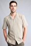 100% Cotton Regular Fit Polo Collar Short Sleeve Shirt H5633Ax26Sm - 3